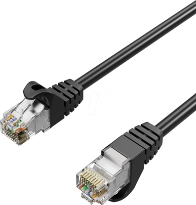Picture of Shiverpeaks Patchcord, Cat 7, S/FTP, PUR, czarny, 3m (FL31-39045)