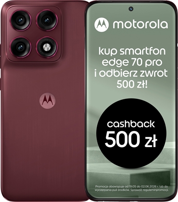 Picture of Smartfon Motorola Edge 70 Pro 5G 8/256GB Czerwony  (PBC20017RO)