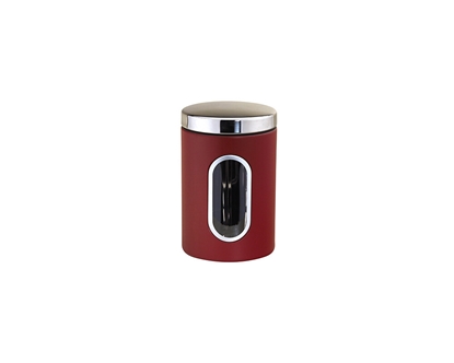 Attēls no Stainless steel storage container, red, 1.0 L, Ø 9.5 × 15.4 cm, 46304, Michelino