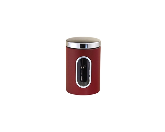 Изображение Stainless steel storage container, red, 1.0 L, Ø 9.5 × 15.4 cm, 46304, Michelino