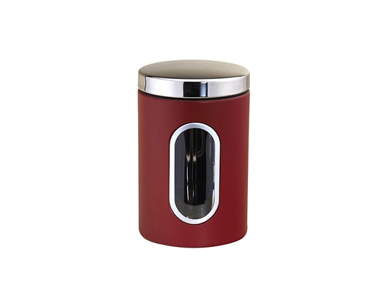Изображение Stainless steel storage container, red, 2.0 L, Ø 12.1 × 19.6 cm, 46312, Michelino