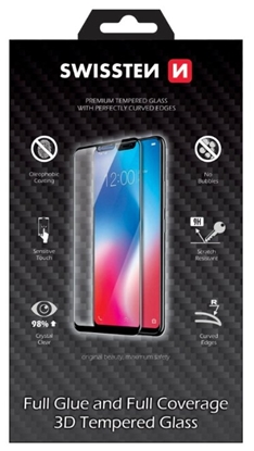 Picture of Swissten Ultra Durable Full Face / Full Glue Tempered Glass Apple iPhone 6 / 6S Black