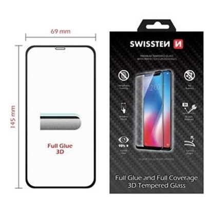 Picture of Swissten Ultra Durable Full Face / Full Glue Tempered Glass Apple iPhone XR Black