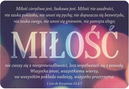 Picture of Szaron Magnes na lodówk - Hymn o mioci WIATA