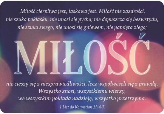 Picture of Szaron Magnes na lodówk - Hymn o mioci WIATA