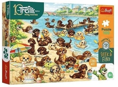 Attēls no Trefl Puzzle 100 Jamniki i Trefliki TREFL