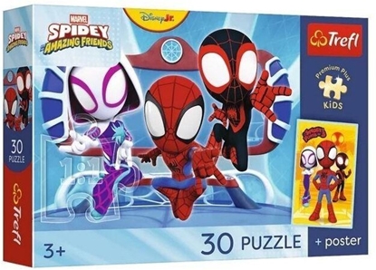 Attēls no Trefl PUZZLE 30EL TREFL PREMIUM SPIDEY W AKCJI PUD20