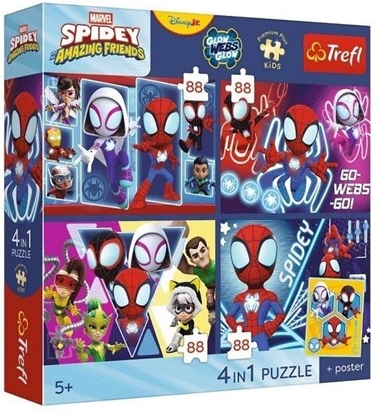 Attēls no Trefl PUZZLE 4W1 TREFL PREMIUM PAJECZY DZIEN PUD8