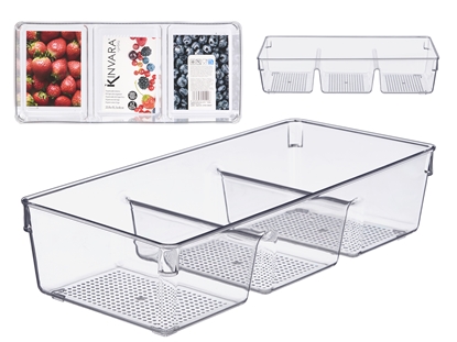 Изображение Triple refrigerator organizer, 7.8×34×15.3 cm, 12502, Kinvara