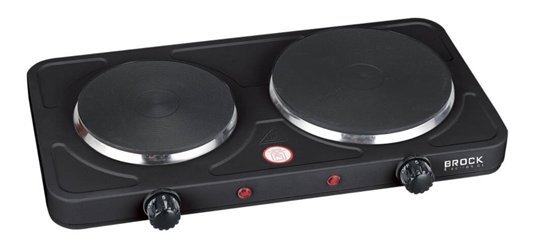 Picture of Two-ring electric hob BROCK EP 200 BK, 2500W