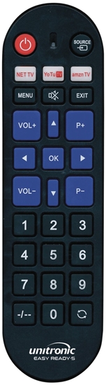 Изображение Universāla tālvadības pults Samsung, LG, Philips, Panasonic, Sony | Easy Ready 5