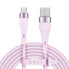 Picture of USB – micro USB savienotājkabelis (1 m), silikona, rozā – Kruger & Matz Basic sērija