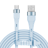 Изображение USB – USB Type-C savienotājkabelis (1 m), silikona, zils – Kruger & Matz Basic sērija