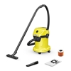 Изображение Vacuum Cleaner|KARCHER|Input power 1000 W|Dust capacity 17 L|Drum vacuum|Cleaning type Dry&wet|Dust container Dust bag|Colour Black/Yellow|1.628-130.0