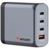 Picture of Verbatim GNC-140 GaN Charg. 140W 3xUSB-C PD, 1xUSB-A QC 3.0 32203