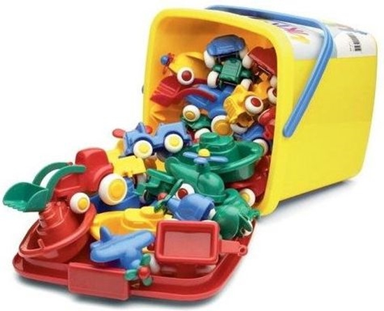 Picture of Viking Toys Wiadro Bucket set z pojazdami 30szt. (045-41111)
