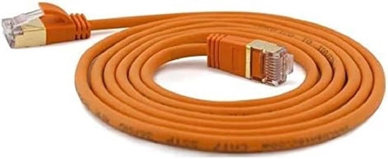 Picture of Wantec Patchcord Cat.7, SSTP, 0.25m, pomaraczowy (7143)