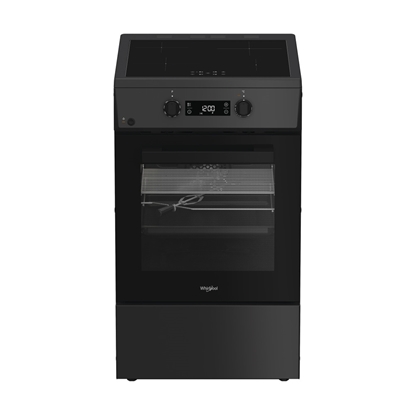 Picture of Whirlpool Cooker | W5I8LCSTA | Hob type Induction | Oven type Electric | Anthracite | Width 50 cm | Depth 60 cm | 60 L