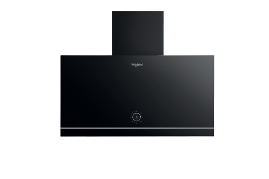Picture of Whirlpool WHVA 62F LM K cooker hood Wall-mounted Black 485 m³/h A