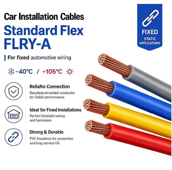 Picture of Wire | FLRY-B | 1x0.5mm2 | stranded | Cu | PVC | grey-red | 60V | Class: 5