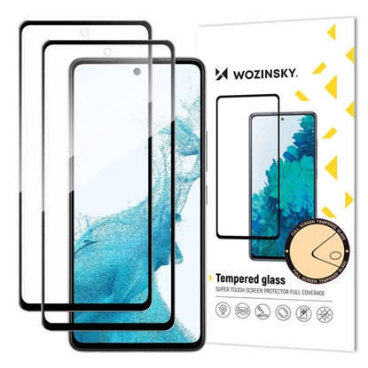 Picture of Wozinsky Wozinsky 2x Set Super Tough Full Glue Tempered Glass Full Screen with Frame Case Friendly Samsung Galaxy A53 5G Black