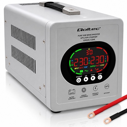 Picture of Zasilacz awaryjny UPS Pure Sine Wave | 1000VA/720W | Przetwornica12/230V z AVR | LCD | LiFePO4 AGM GEL 