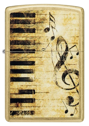Изображение Zippo Lighter 46712 Piano and Notes Design
