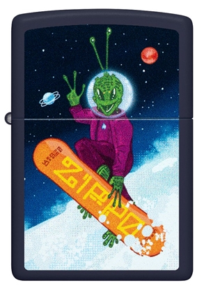 Изображение Zippo Lighter 46845 Alien Skateboarder Design