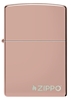 Изображение Zippo Lighter 49190ZL High Polish Rose Gold Zippo Logo