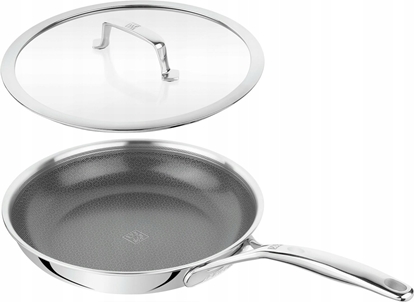 Изображение Zwilling Peak Frying Pan with Lid 26 cm, 18/10 Stainless Steel