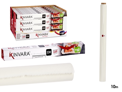 Изображение 10 m baking paper roll, 3.5×38.5×3.5 cm, 87078, Kinvara