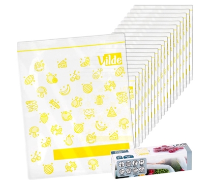 Picture of 18x23cm Ziplock Food Bags, 20 pcs, 229162, VILDE