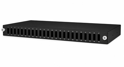 Picture of 19" Fiksēts Optiskais komutācijas panelis bez kasetes, 48port (24 port SC duplex / LC quad)