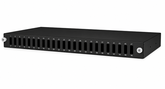 Picture of 19" Fiksēts Optiskais komutācijas panelis bez kasetes, 48port (24 port SC duplex / LC quad)