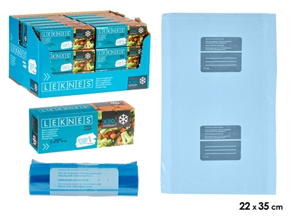Изображение 30 pcs medium freezer bag, 4.3×14×5.3 cm, 87080, Leknes