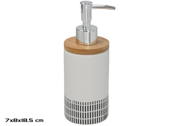 Изображение 300 ml Soap Dispenser, 7.00 x 8.00 x 18.50, BATH&GO