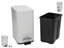 Attēls no 3L White Bathroom Trash Can, 24.00 x 13.00 x 25.00, BATH&GO