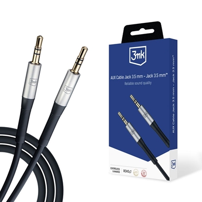 Изображение 3MK Accessories - 3mk AUX Cable Jack 3.5 mm - Jack 3.5 mm