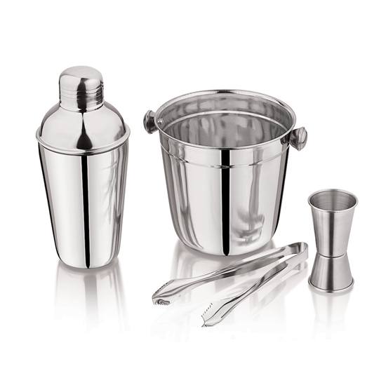 Picture of 4-piece bartender set, KINGHoff, steel, KH 1706