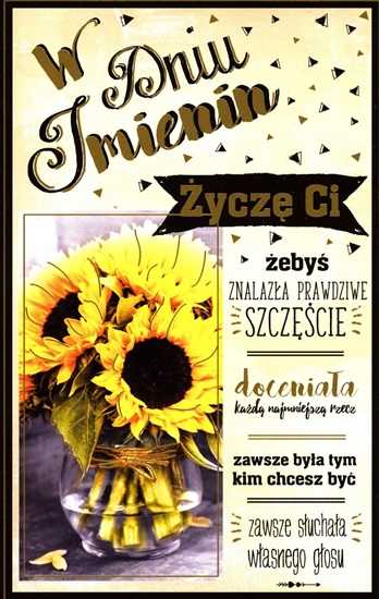 Picture of AB Card Karnet Poradnik Imieninowy "ycze Ci eby znalaza prawdziwe" IM 06
