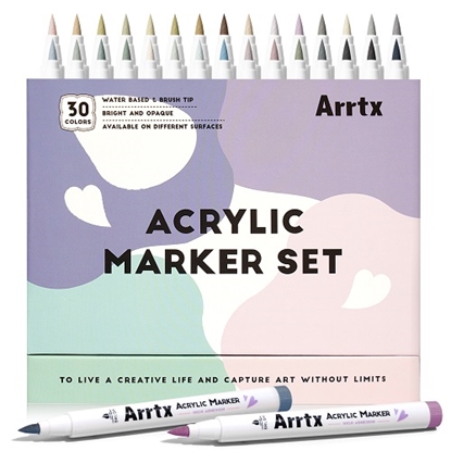 Picture of Acrylic Marker Pens ARRTX 30F, 30 Grey Colours