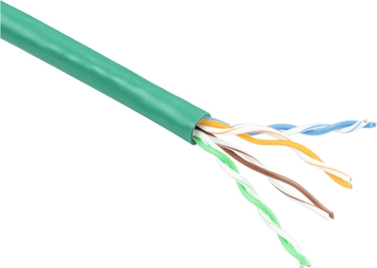 Attēls no ACT C6 U/UTP PATCH PVC GREEN  100M