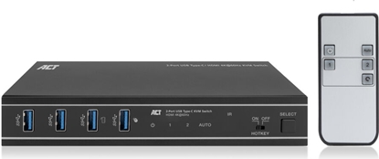 Attēls no ACT KVM SWITCH 2-PORT HDMI/USB-C