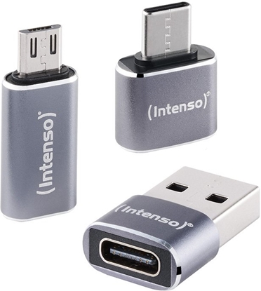 Picture of Adapter USB Intenso 7600913 USB-A - USB-C | USB-C - MicroUSB Srebrny  (7600913)