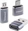 Attēls no Adapter USB Intenso 7600913 USB-A - USB-C | USB-C - MicroUSB Srebrny  (7600913)