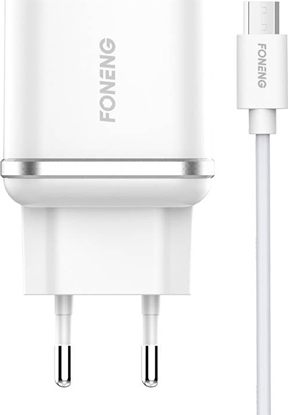 Изображение adowarka Foneng adowarka sieciowa Foneng EU20 + kabel dual USB do Micro USB