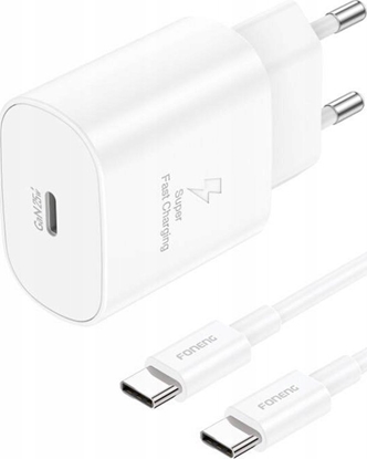 Изображение adowarka Foneng adowarka sieciowa Foneng EU51 USB-C 25W + kabel USB-C - USB-C (biaa)