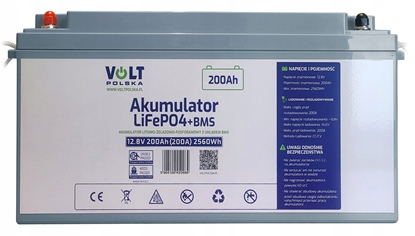 Attēls no ACV Akumulator LiFePO4 12,8V 200 Ah (200A) + BMS