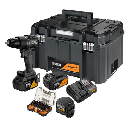 Изображение Akumulatora triecienurbjmašīna-skrūvgriezis DeWalt DCD86MM2KT; 18 V; 2x4,0 Ah akum. + piederumi
