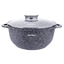 Изображение Aluminum pot, gray marble Ø28x12.5 cm,  6.8l Klausberg, KB 7524